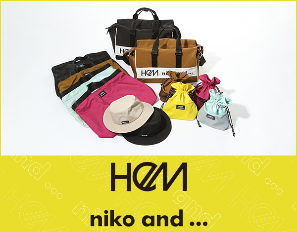 niko and ...×HeM大好評コラボレーション第二弾が、2月5日(金)より販売スタート！