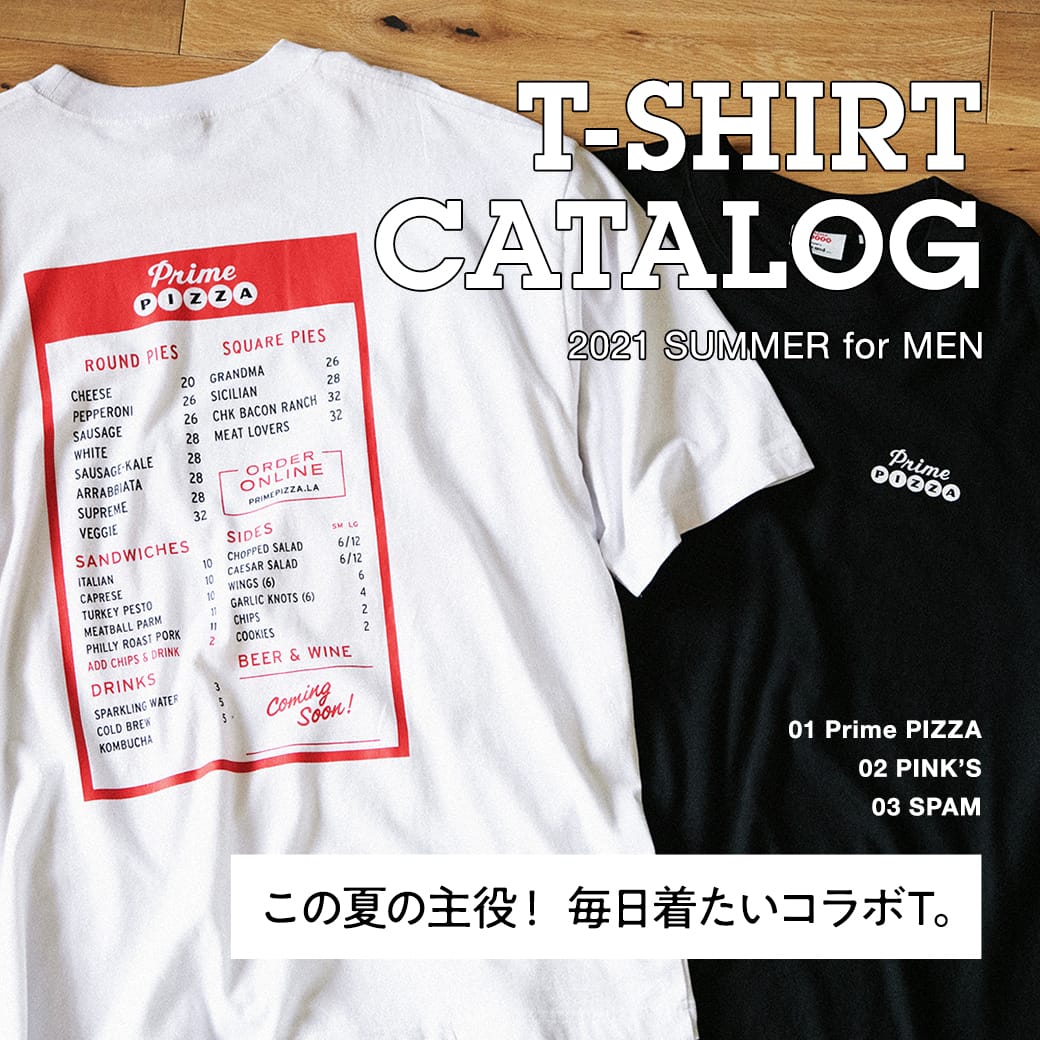 T-SHIRT CATALOG 2021 SUMMER for MEN.