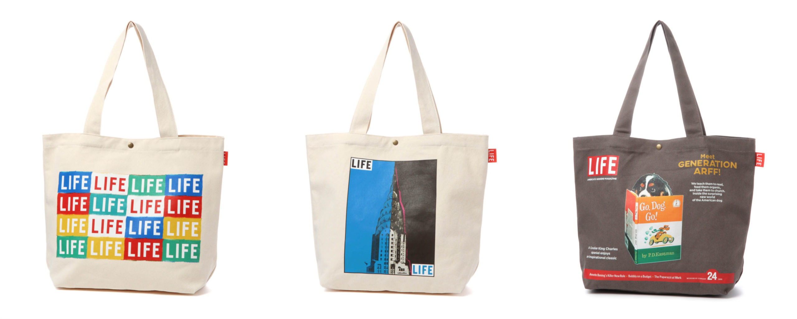 Niko And が世紀の歴史を写真と共に伝えてきた米国フォトジャーナリズム誌 Life とのコラボアイテムを9月9日 金 に発売 印象的なロゴグラフィックや掲載写真のアートワークを施した トートバックやビニール傘など全4種の雑貨を展開 News ニコアンド Niko And