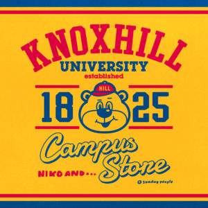 niko and ... が手掛ける『KNOXHILL UNIVERSITY』のキャンパスストアへようこそ！