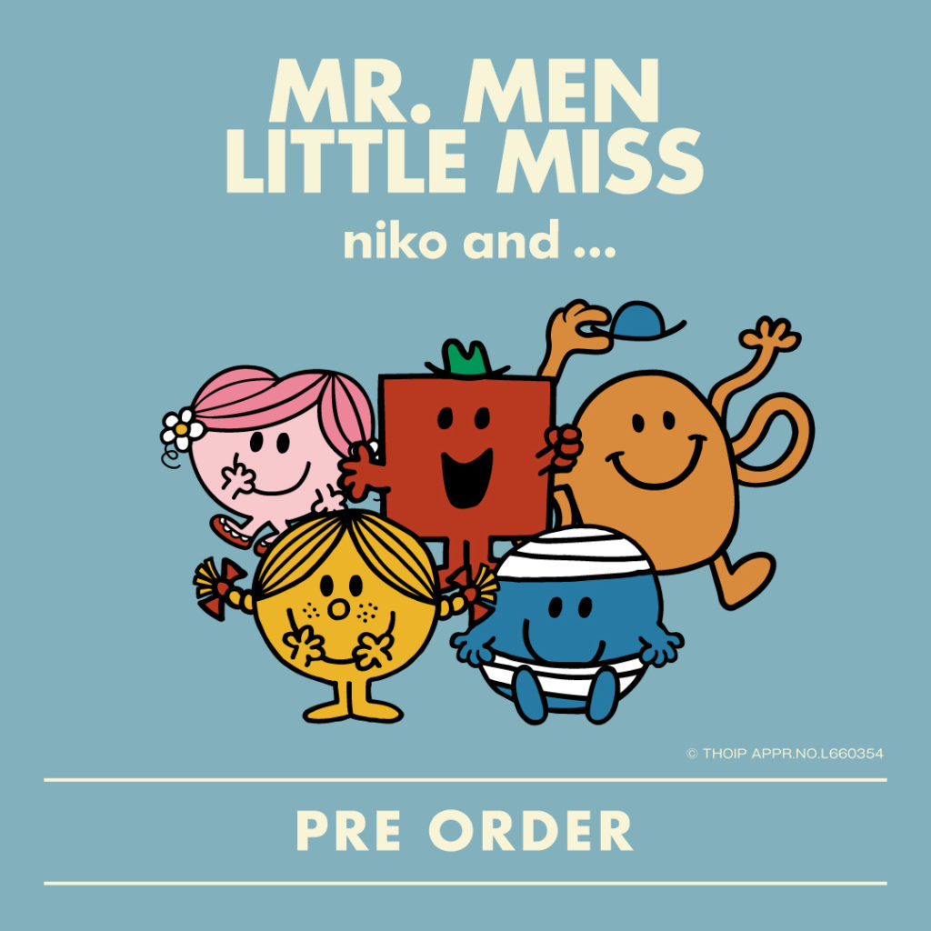 「niko and ...」が、イギリスの国民的キャラクター「MR. MEN LITTLE MISS」との コラボアイテムを5月9日(金)より、WEBで先行予約発売!