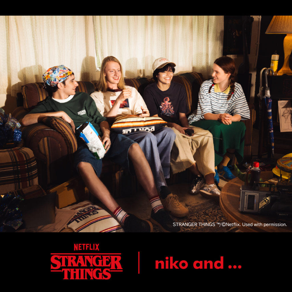 「niko and ...」が、Netflixシリーズ「ストレンジャー・シングス 未知の世界」との 初コラボアイテムを6月9日（月）よりWEBで先行予約発売 ！！