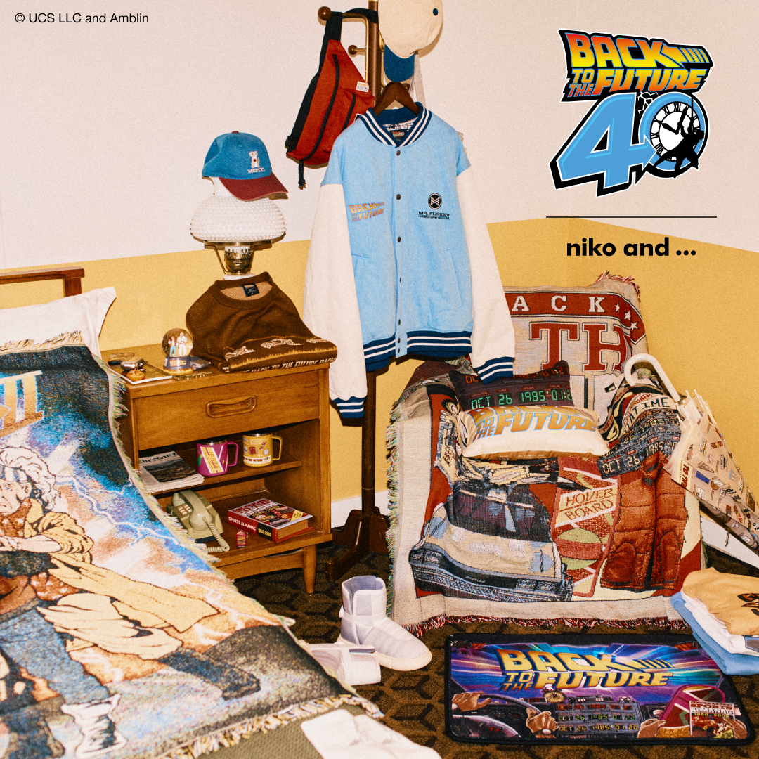 BACK TO THE FUTURE meets niko and ... ～40週年を記念したコラボレーション～