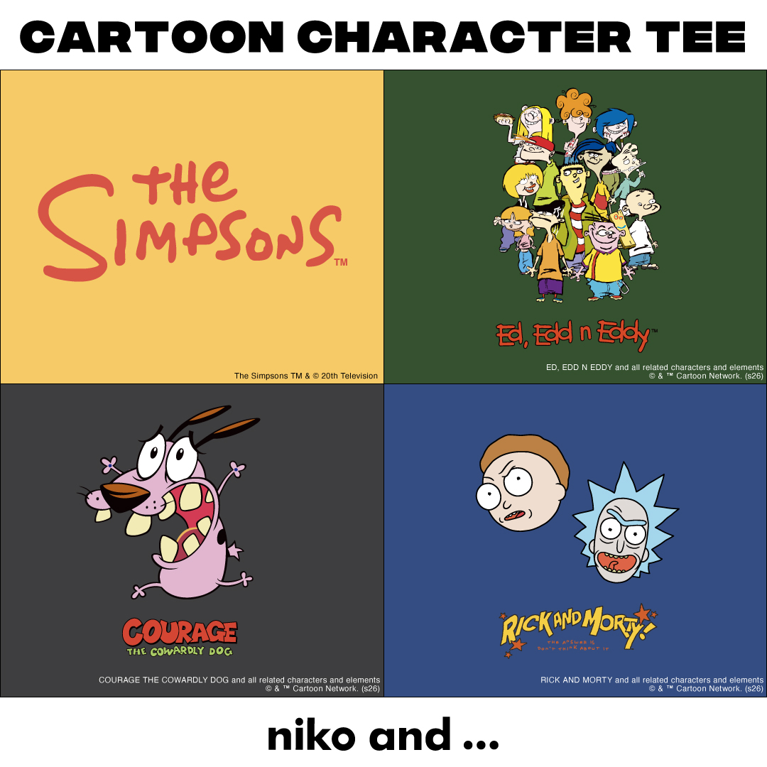 ポップでシュールな世界観！“CARTOON CHARACTER Tee”